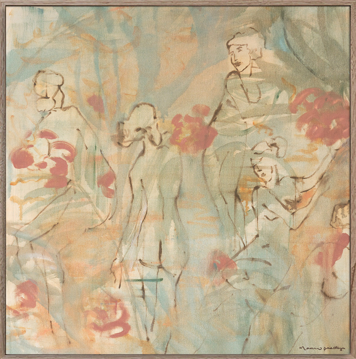 Flowering Peagantry - Limited Edition Print - Marcia Priestley