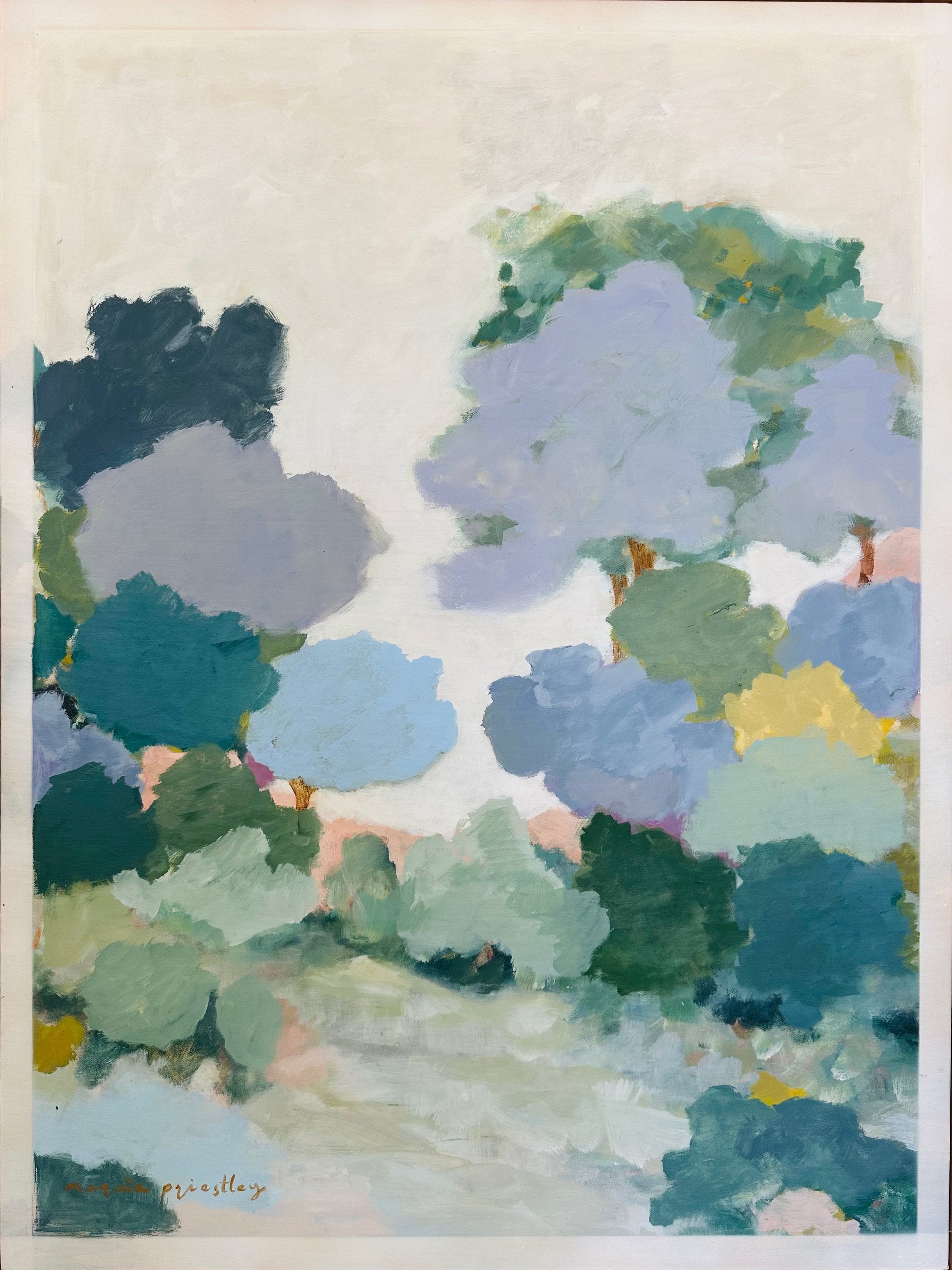 Jacaranda Park - Original Painting - Marcia Priestley