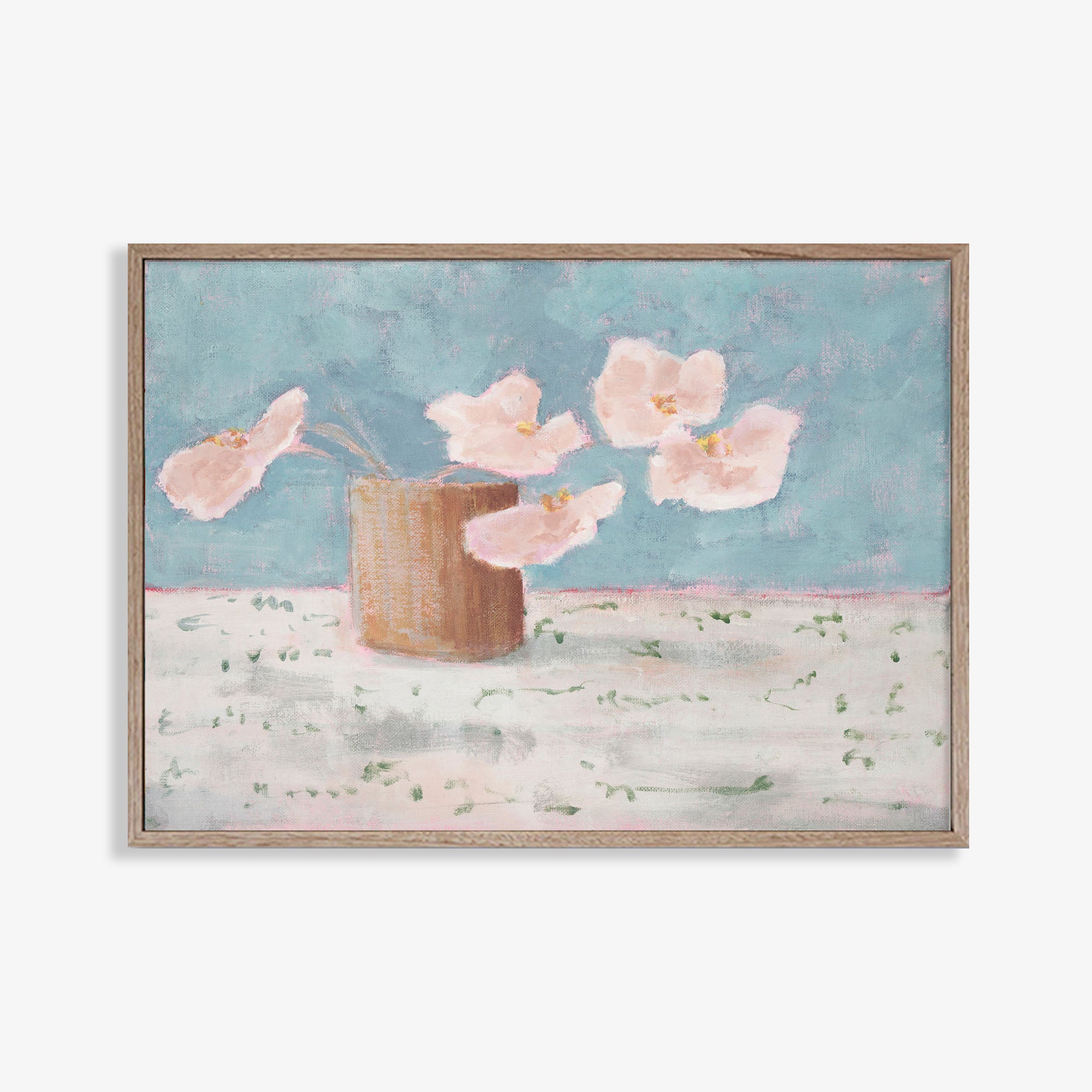 Pink Flowers Ii - Original Painting - Marcia Priestley