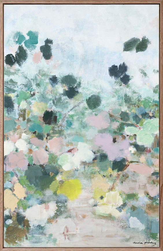 Pompon Garden II - Original Painting - Marcia Priestley