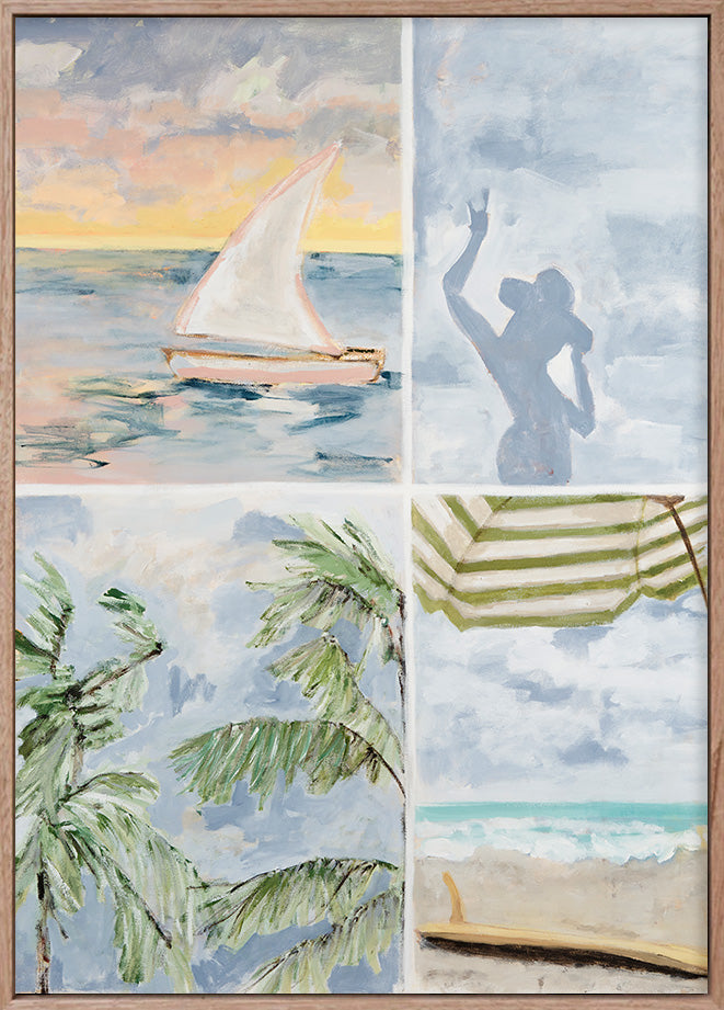 Sail, Sun, Sand & Surf - Original Painting - Marcia Priestley