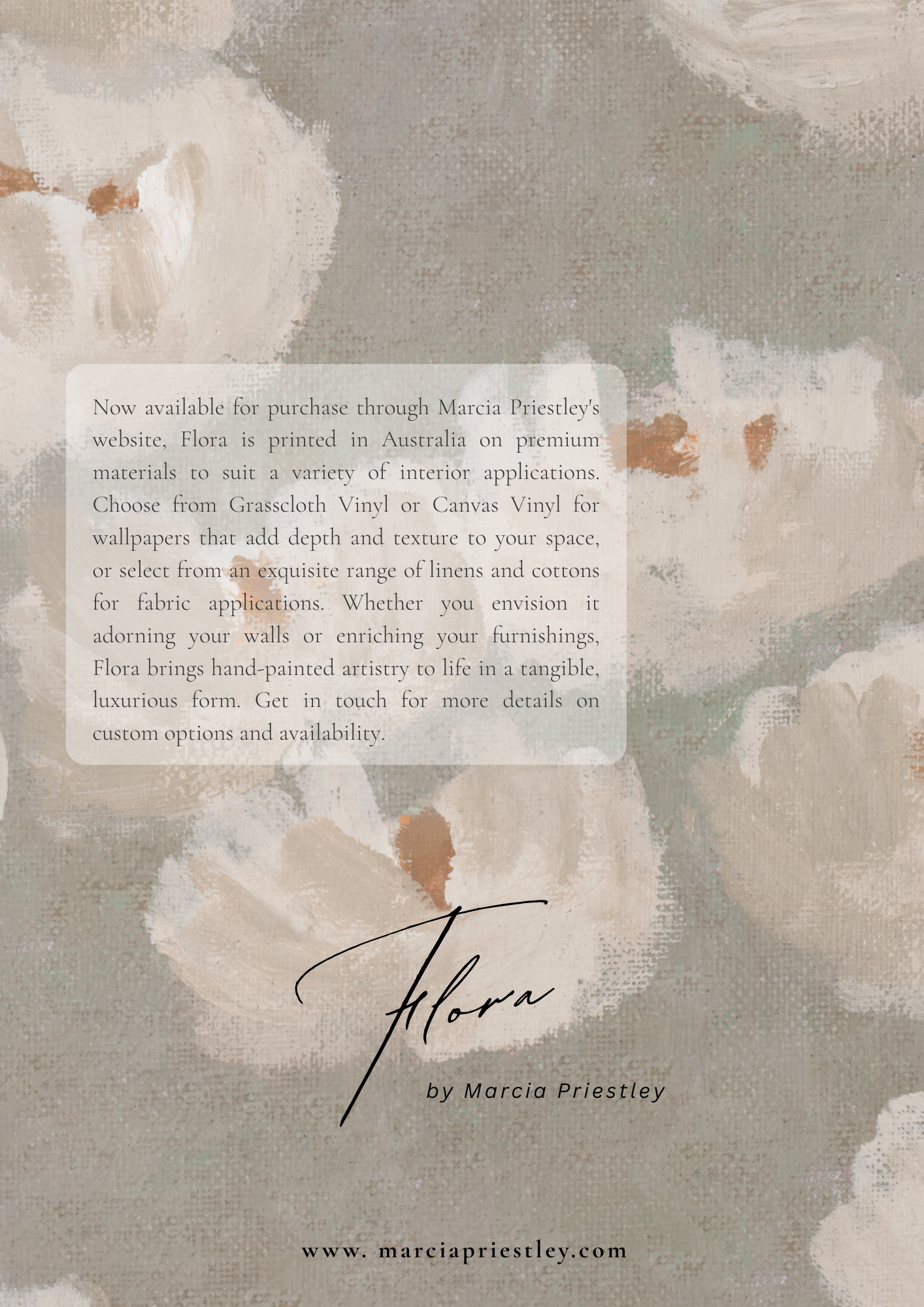 Flora - Wallpaper - Marcia Priestley