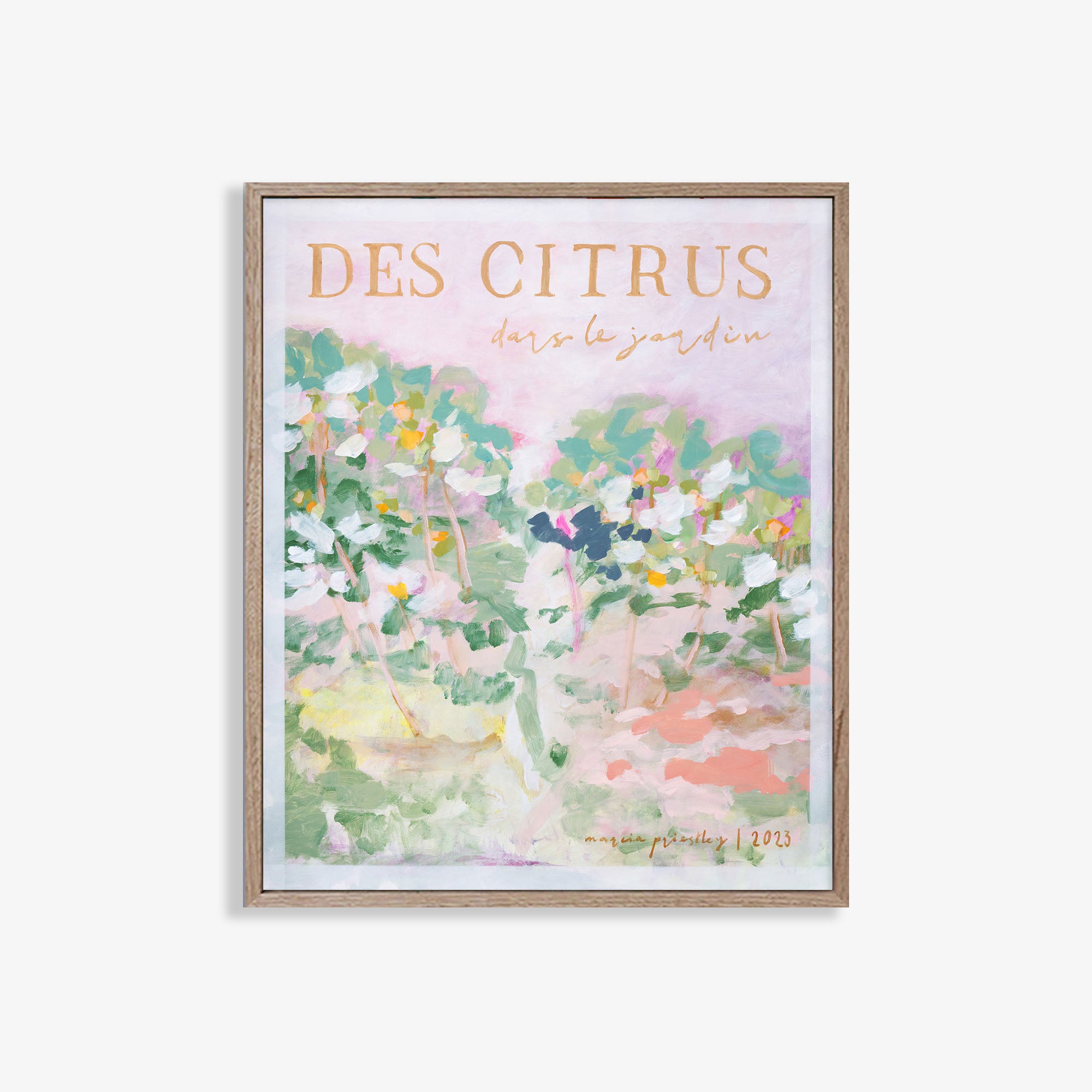 Des Citrus Jars Le Jardin - Limited Edition Print - Marcia Priestley