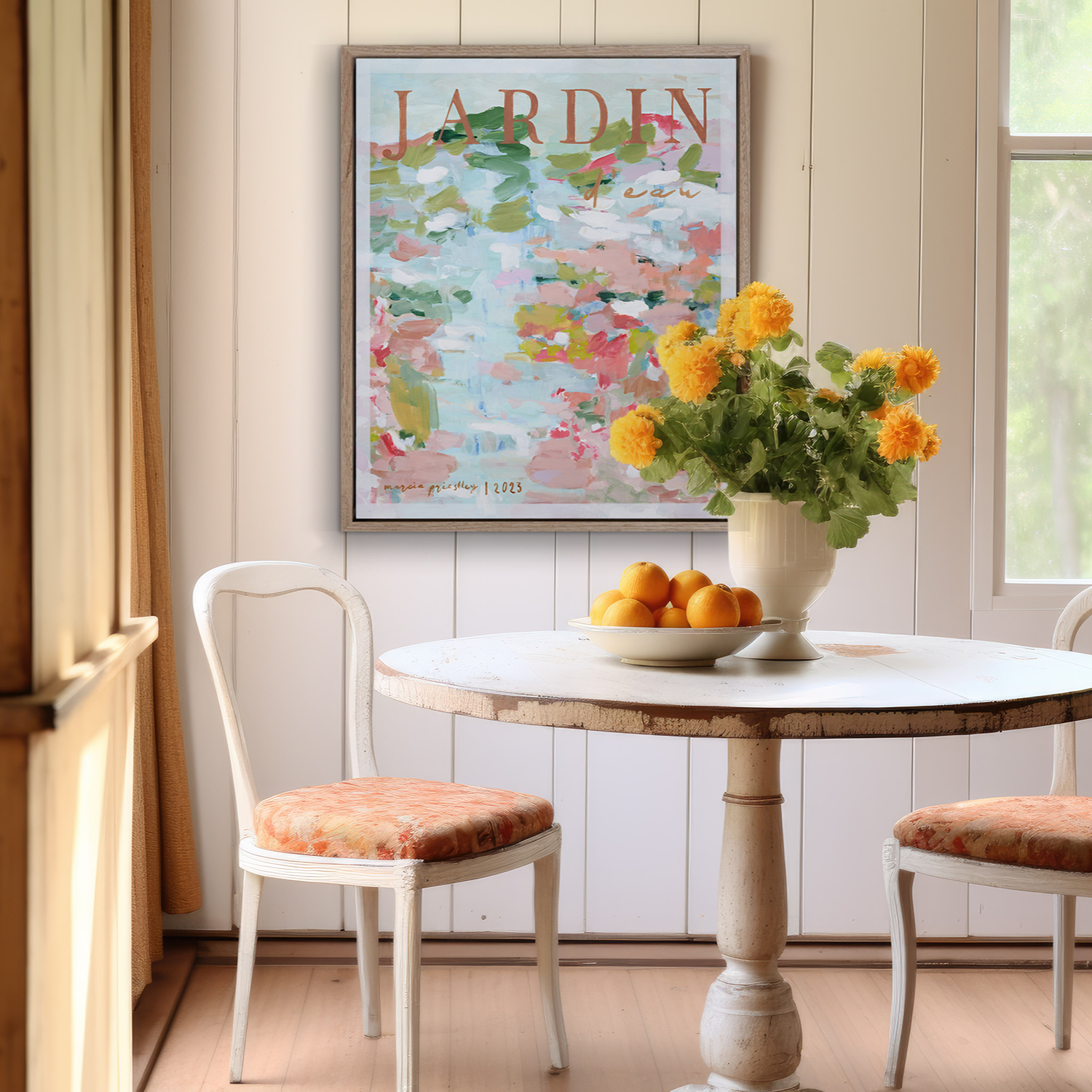 Jardin D'eau - Original Painting - Marcia Priestley
