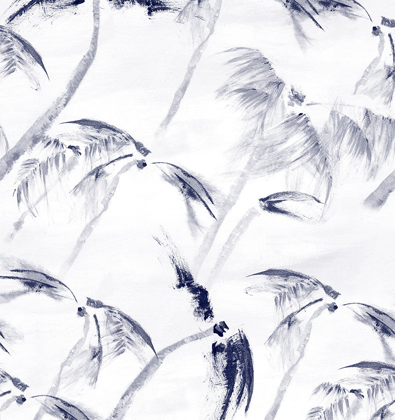 Abstract pattern of black brush strokes on a white background