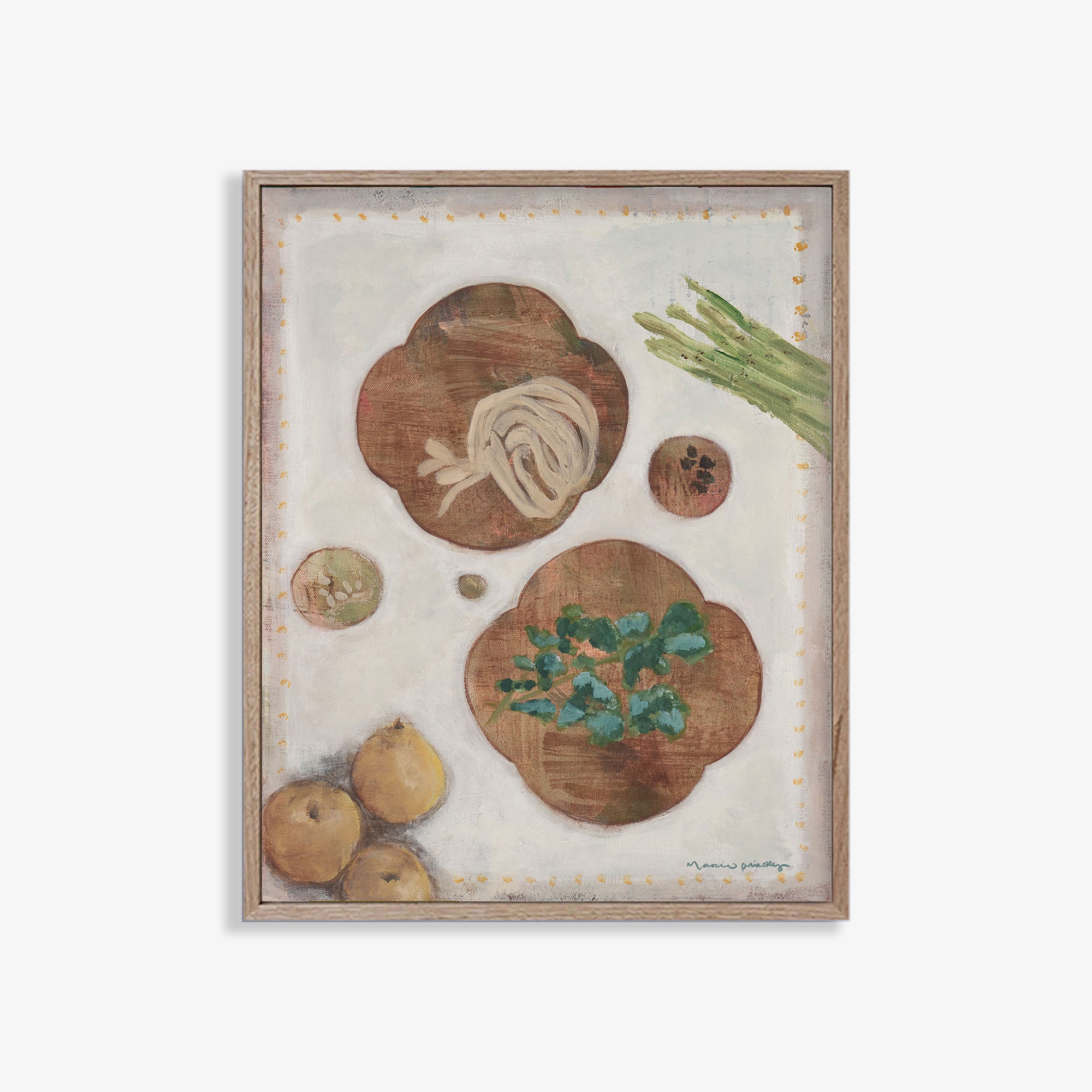 Pears + Pasta - Limited Edition Print - Marcia Priestley