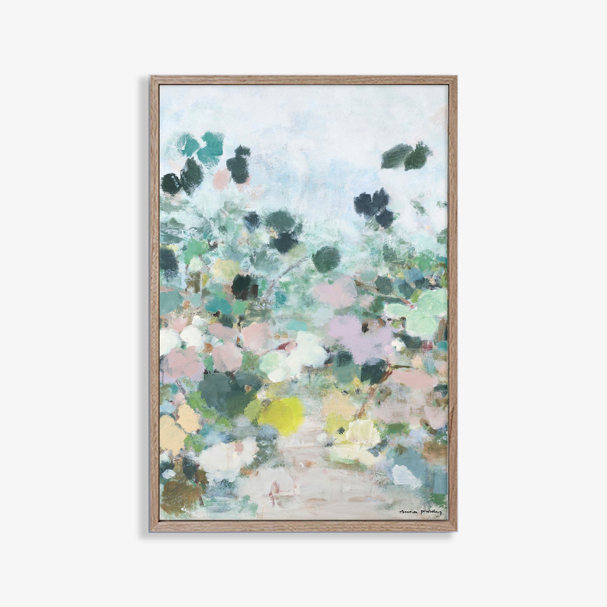 Pompon Garden II - Original Painting - Marcia Priestley