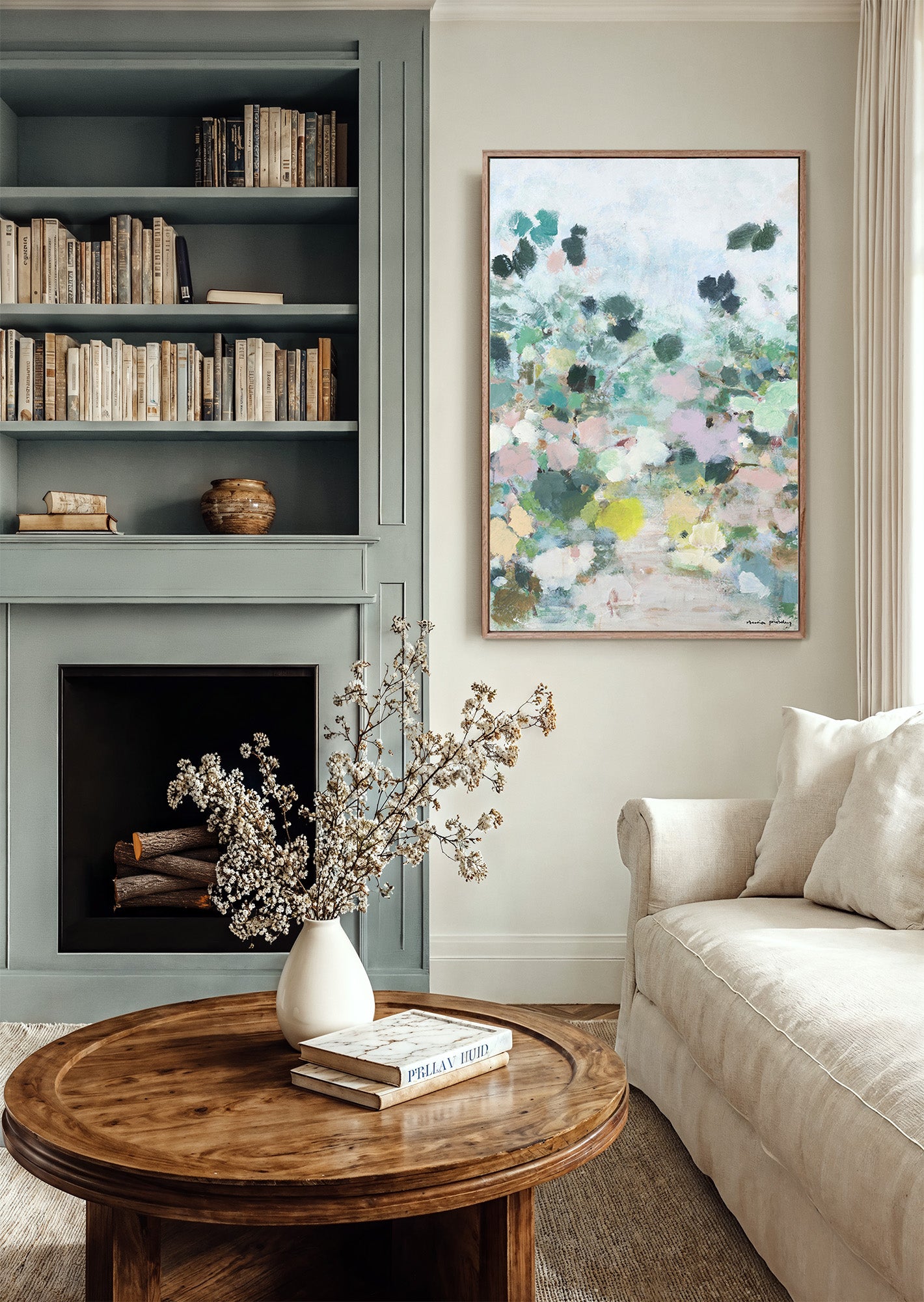 Pompon Garden II - Original Painting - Marcia Priestley