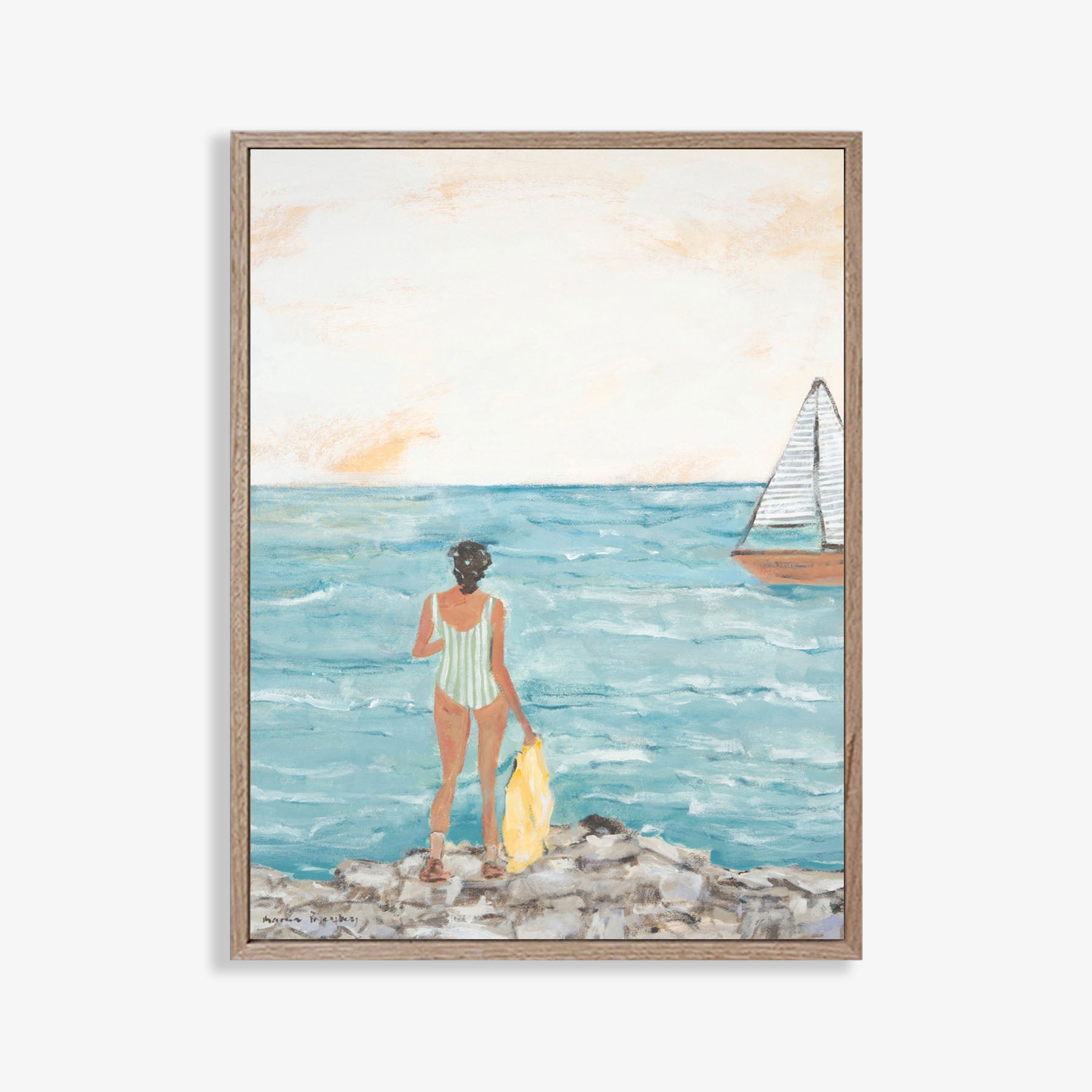 Sunset Sail - Original Painting - Marcia Priestley