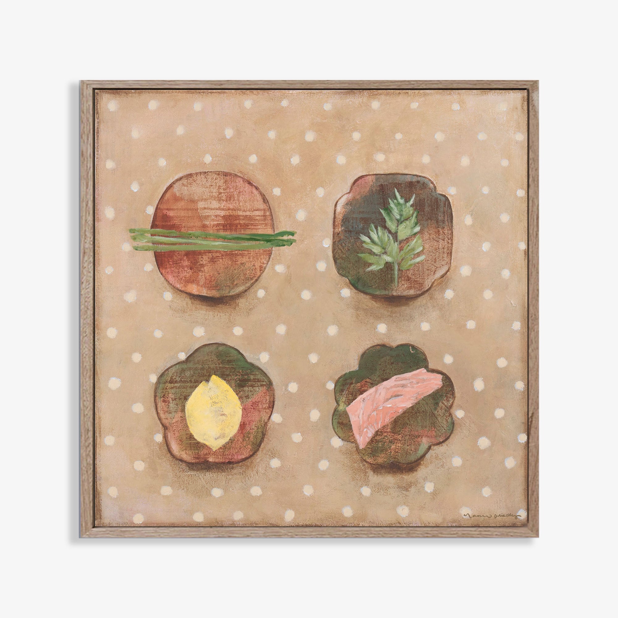 Salmon + Sperage - Limited Edition Print - Marcia Priestley